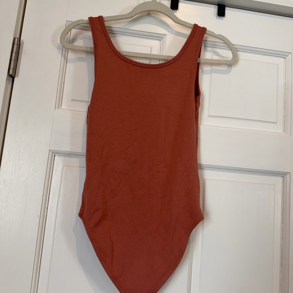 GAP Terracotta Brown Orange Full Coverage Bodysuit - Picture 3 of 3